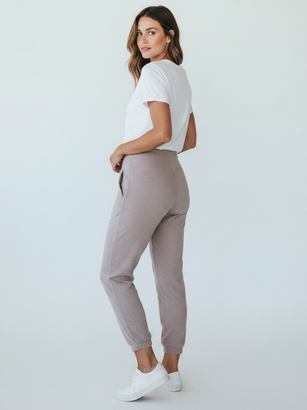 Beyond Yoga Spacedye Midi Jogger in Chai M